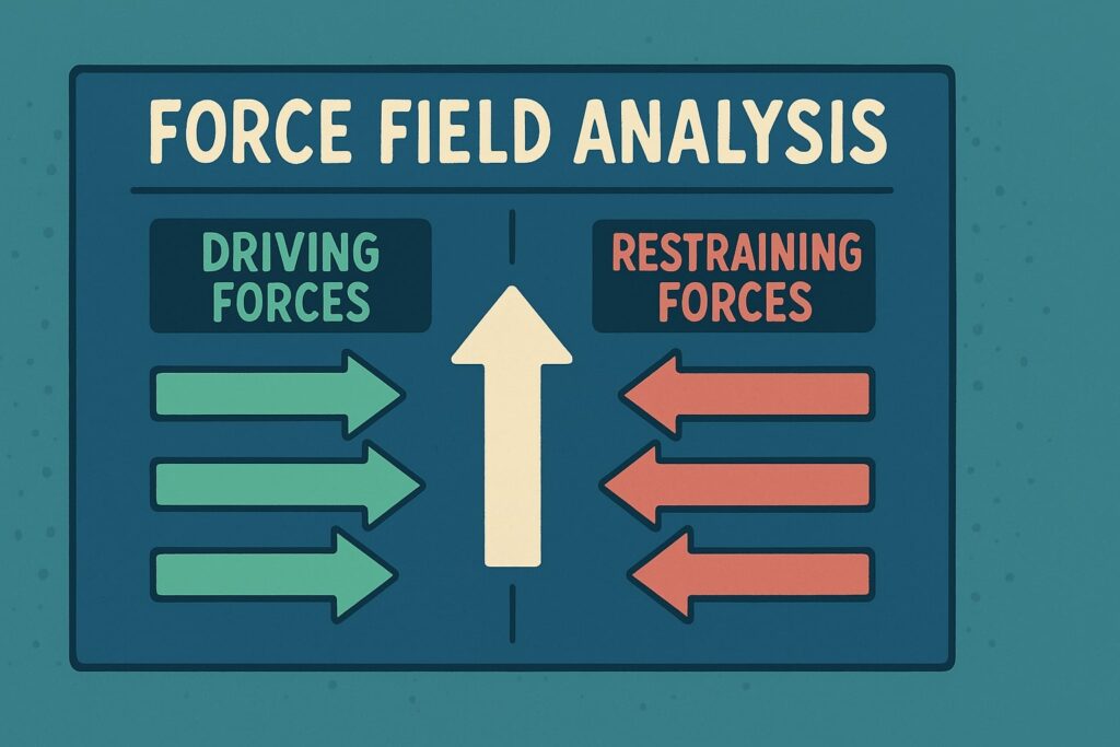 Krachtveldanalyse als strategisch hulpmiddel bij verandering