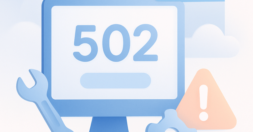 Foutcode 502 oplossen