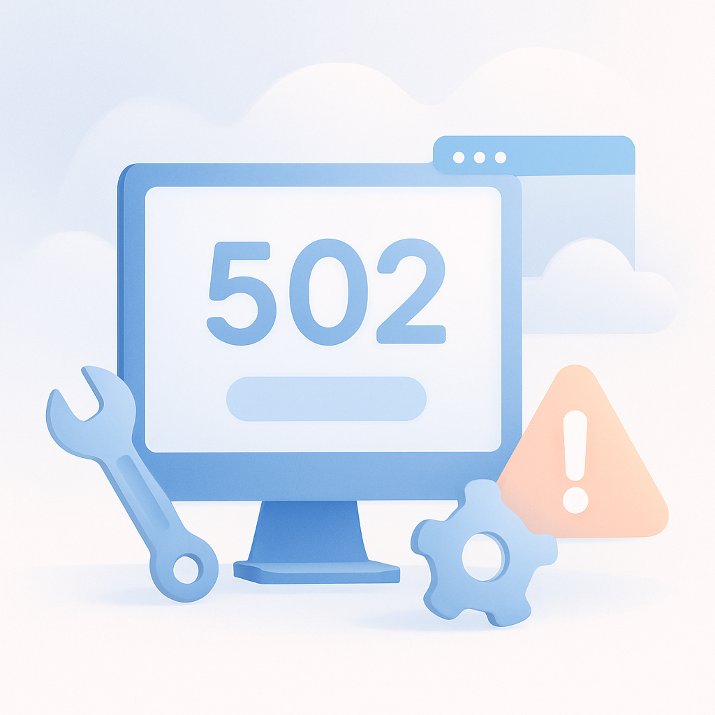 Foutcode 502 oplossen