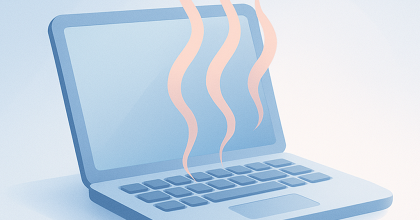 Laptop wordt te heet