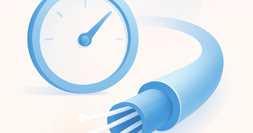 Snelheid van glasvezel