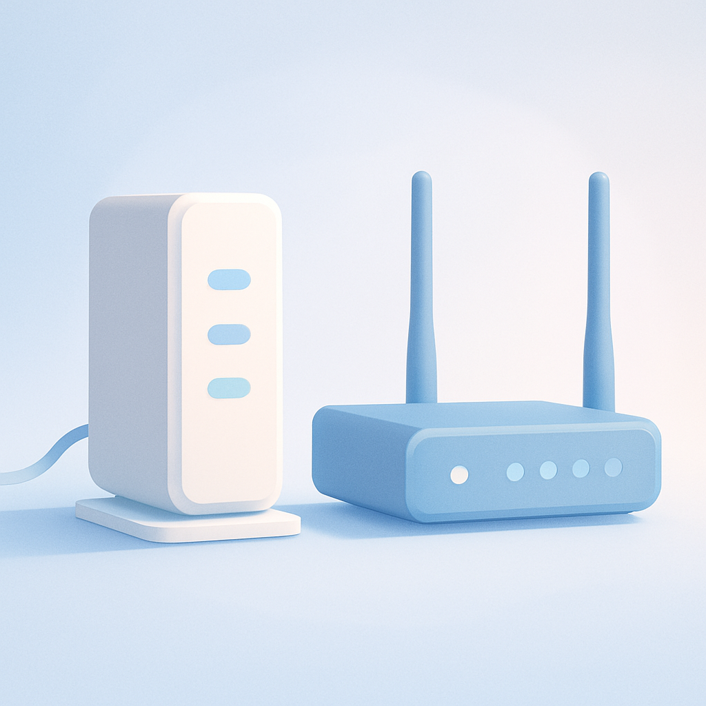 verschil tussen router en modem