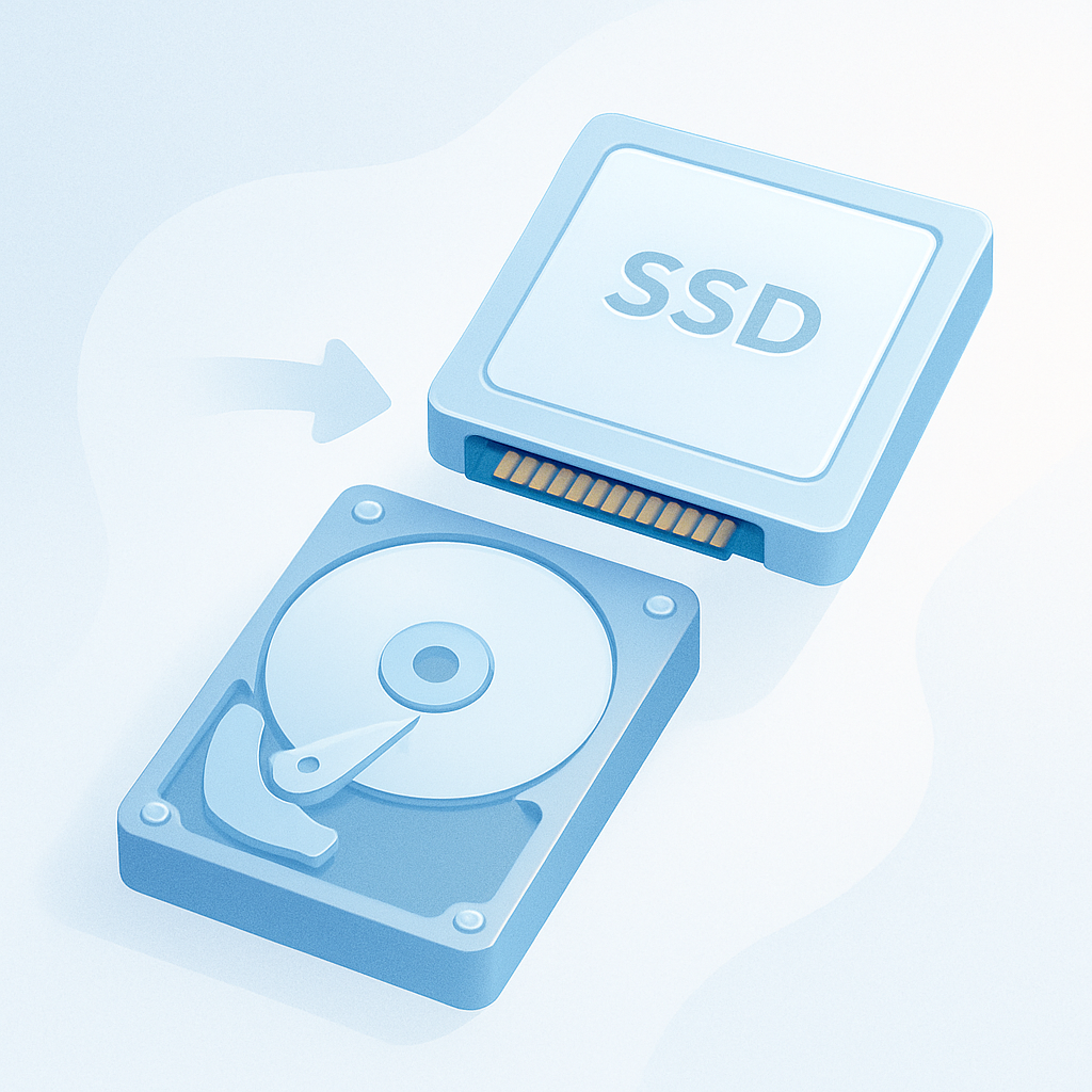 hdd vervangen door ssd